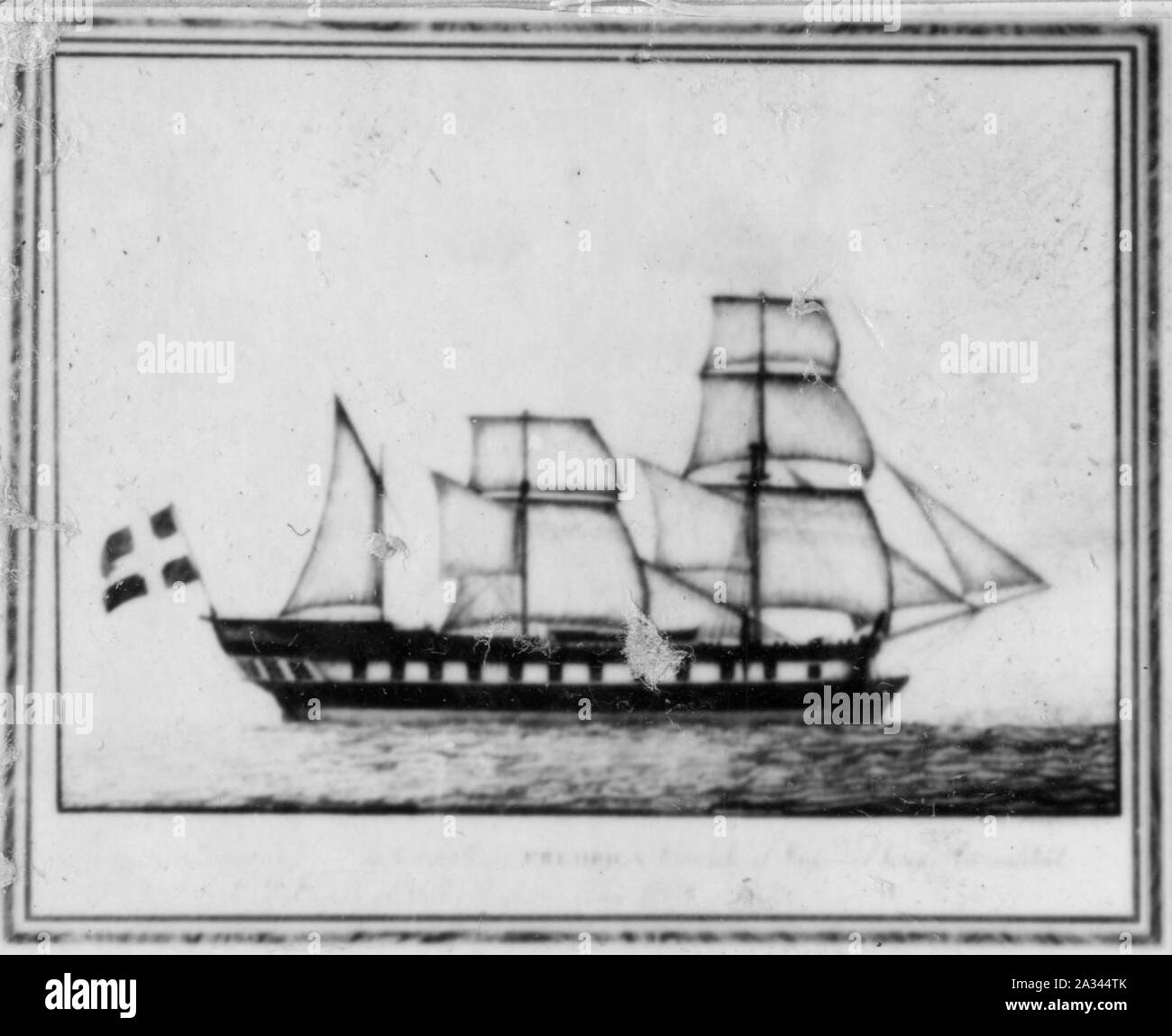 Fartygsporträtt FREDRICA Heland, I. F. S 2750 Stock Photo Alamy