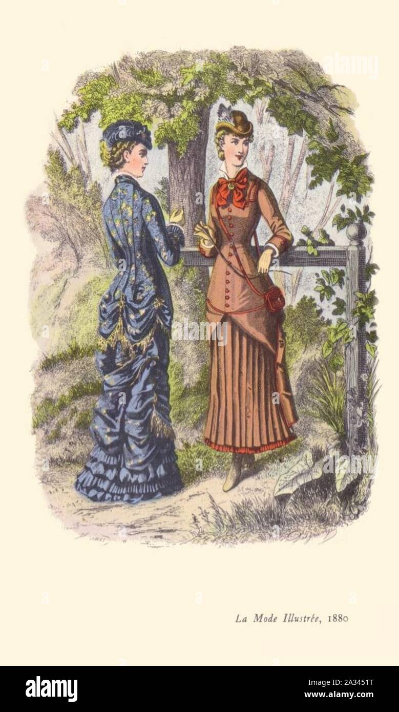 1880 fashion hi-res stock photography and images - Alamy
