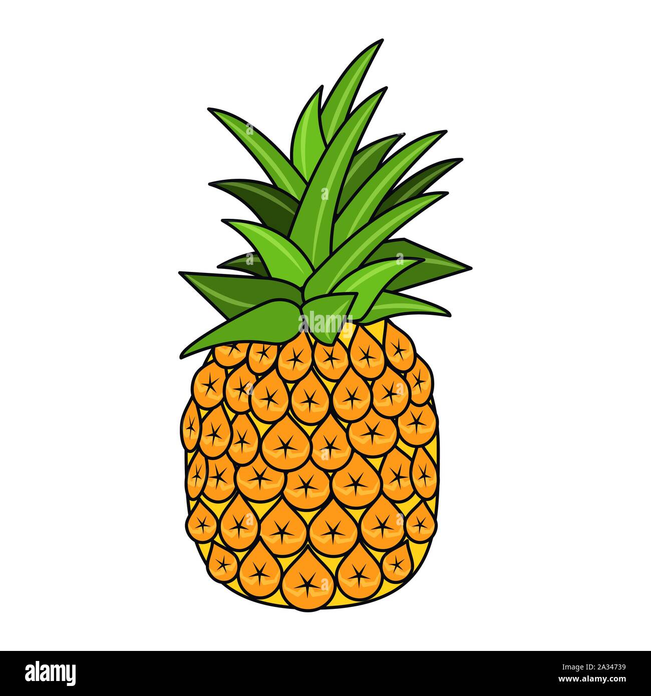 pineapple fruit icon Stock Vector Image & Art - Alamy
