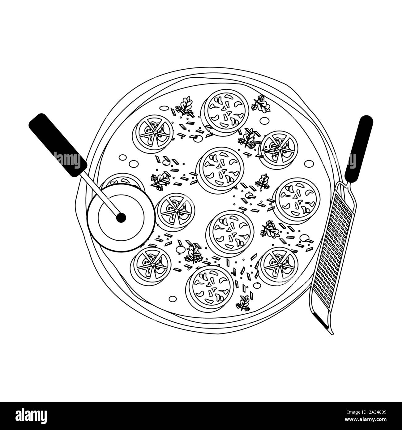 Italian pizza design Stock Vector Image &amp; Art - Alamy