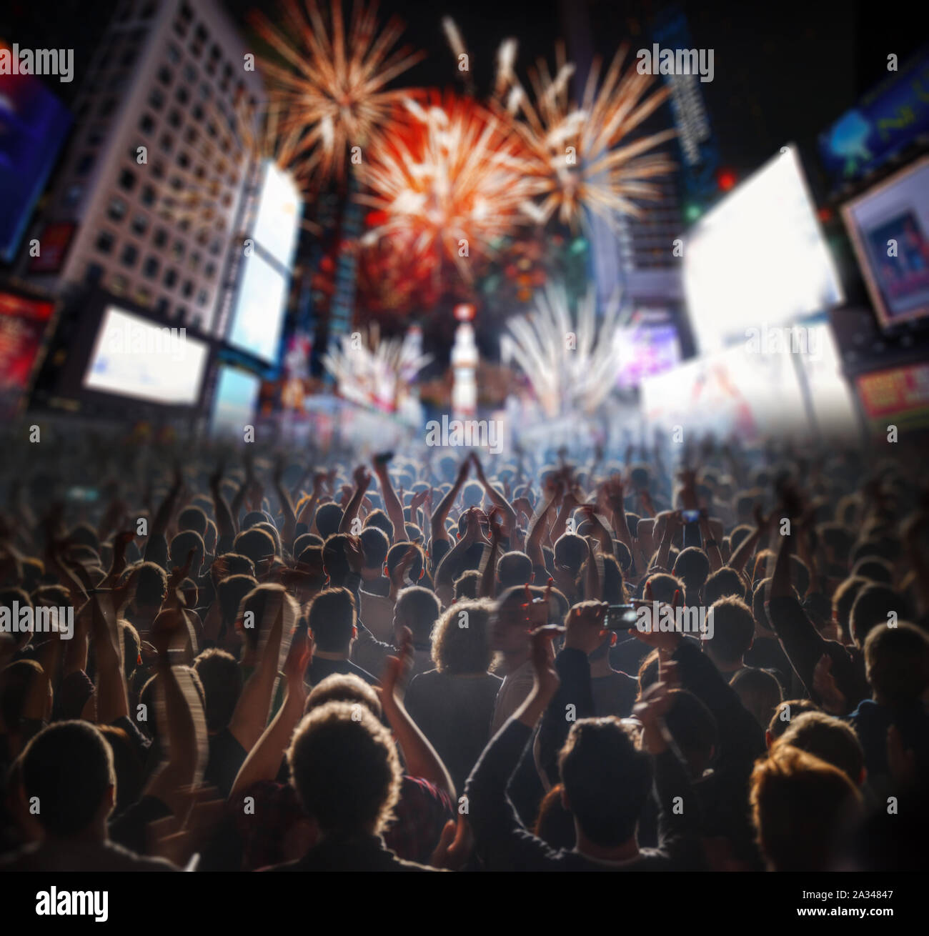 Party on the streets of New York. New Year's Eve 2020 Stock Photo Alamy