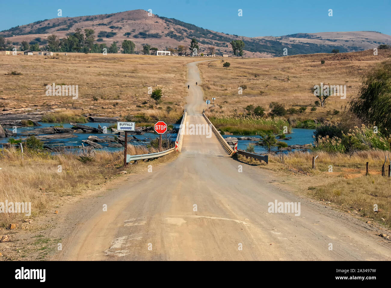 The Buffalo River near Rorke's Drift in KwaZulu Natal, South Africa