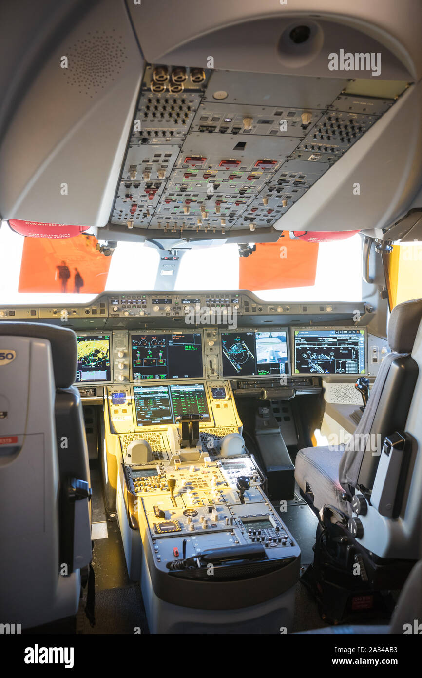 Inside Airplane Pilot Cabin Stock Photos Inside Airplane Pilot