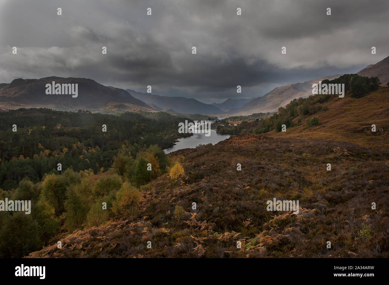 Loch Mullardoch, Glen Cannich, Cannich, Highlands Scotland Stock Photo