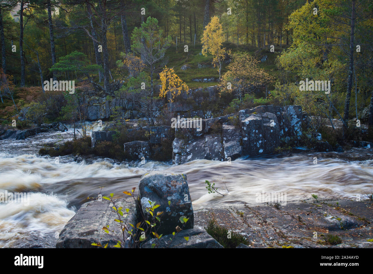 River Affric, Glen Affric, Cannich, Highlands Scotland Stock Photo