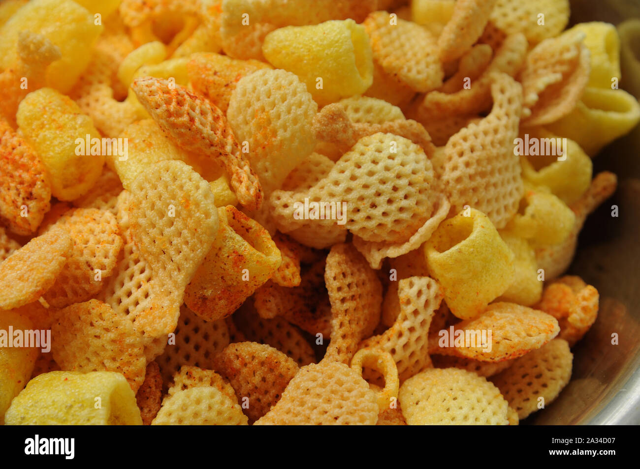 Crispy Masala Fryums Snack deep fried in oil Stock Photo Alamy