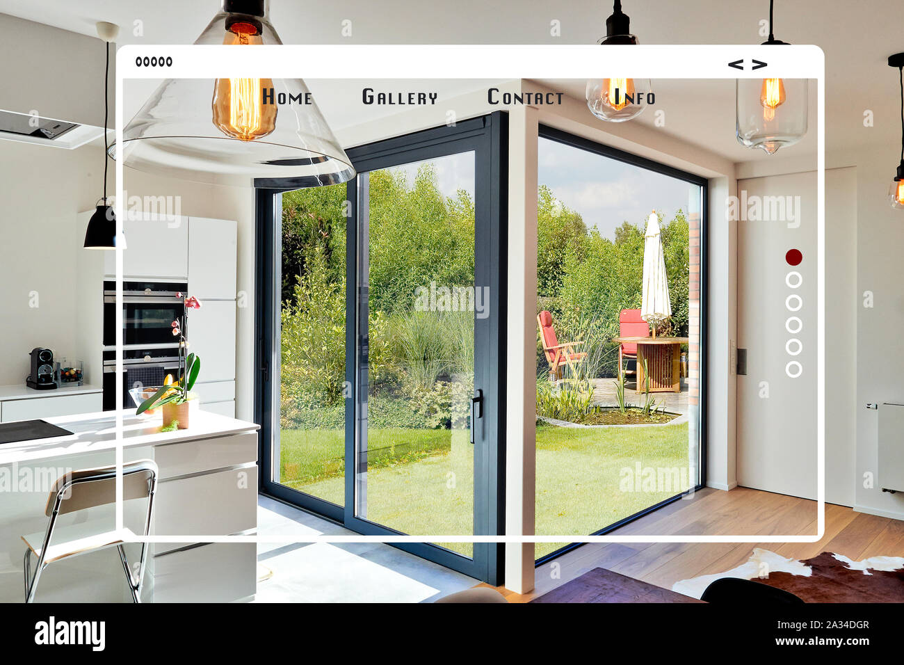 Modern Site Web Interface For Gallery Open Modern Kitchen From