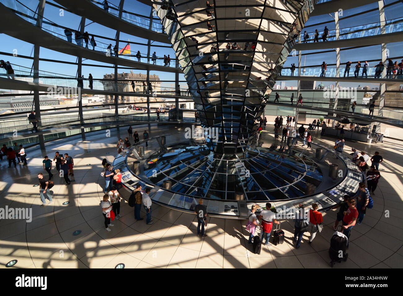The glass Reichstag dome. Berlin. Germany Stock Photo - Alamy