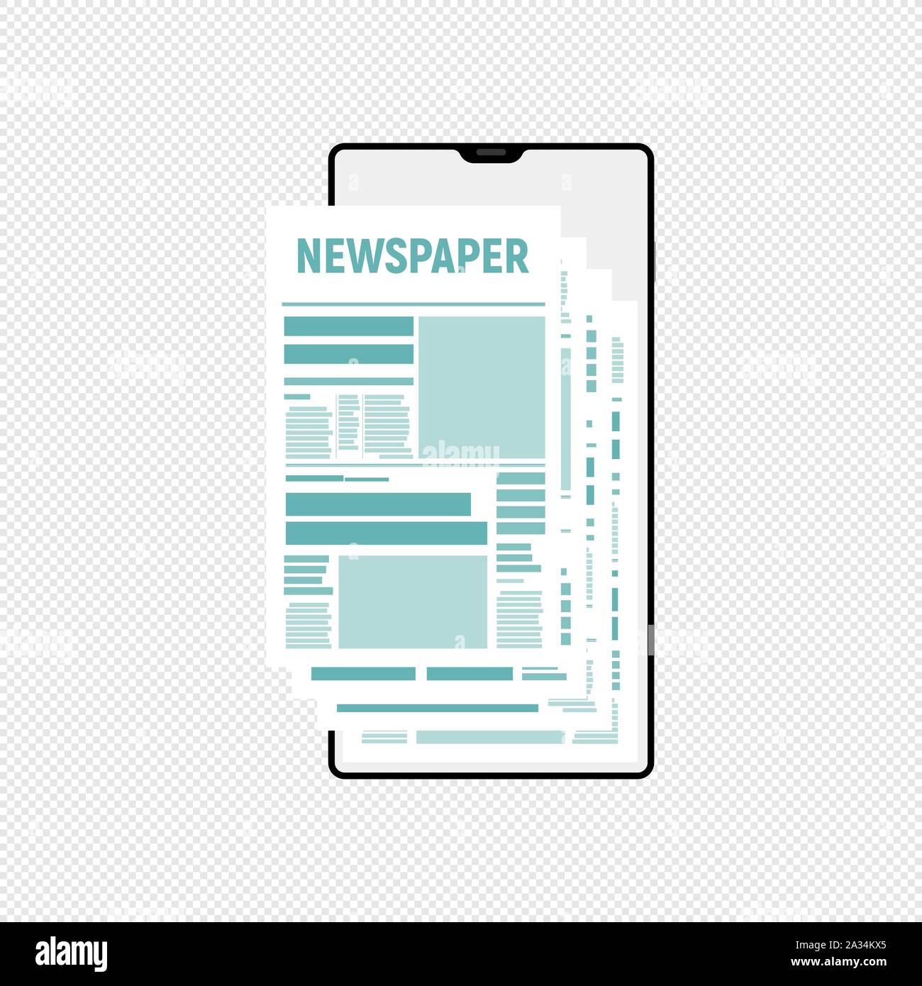 vector article writing design concept, flat style with article news ...