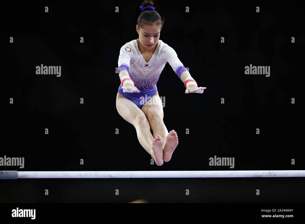 Stuttgart, Germany. 4th Oct, 2019. Eom Dohyun (KOR) Artistic Gymnastics ...