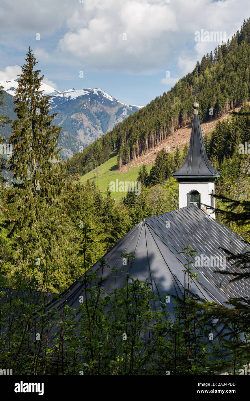 Austria, Bad Fusch. Bad Fusch chapel, St. Wolfgang church Stock Photo