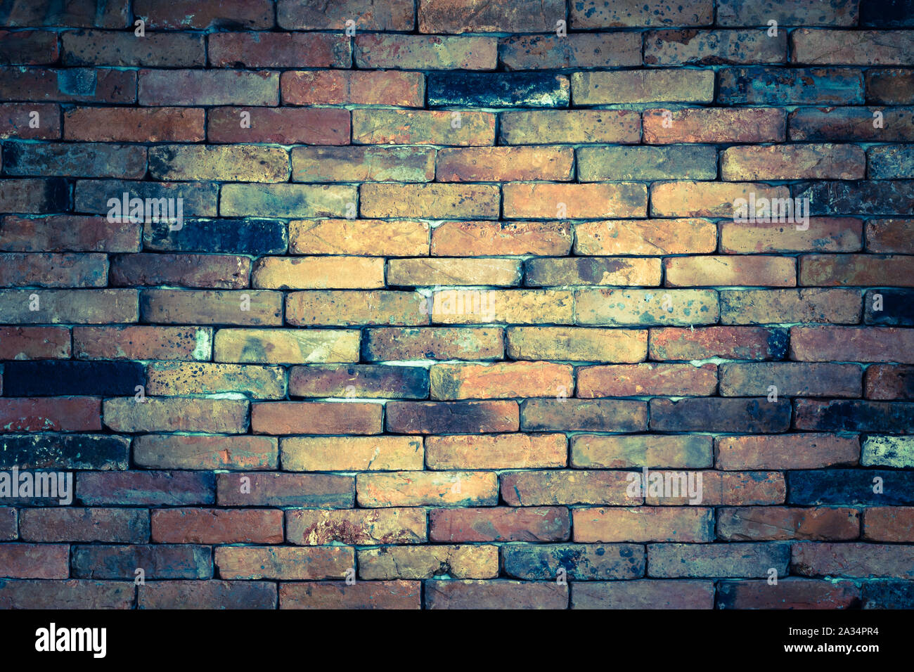 texture of vintage colorful grunge brick wall background Stock Photo ...