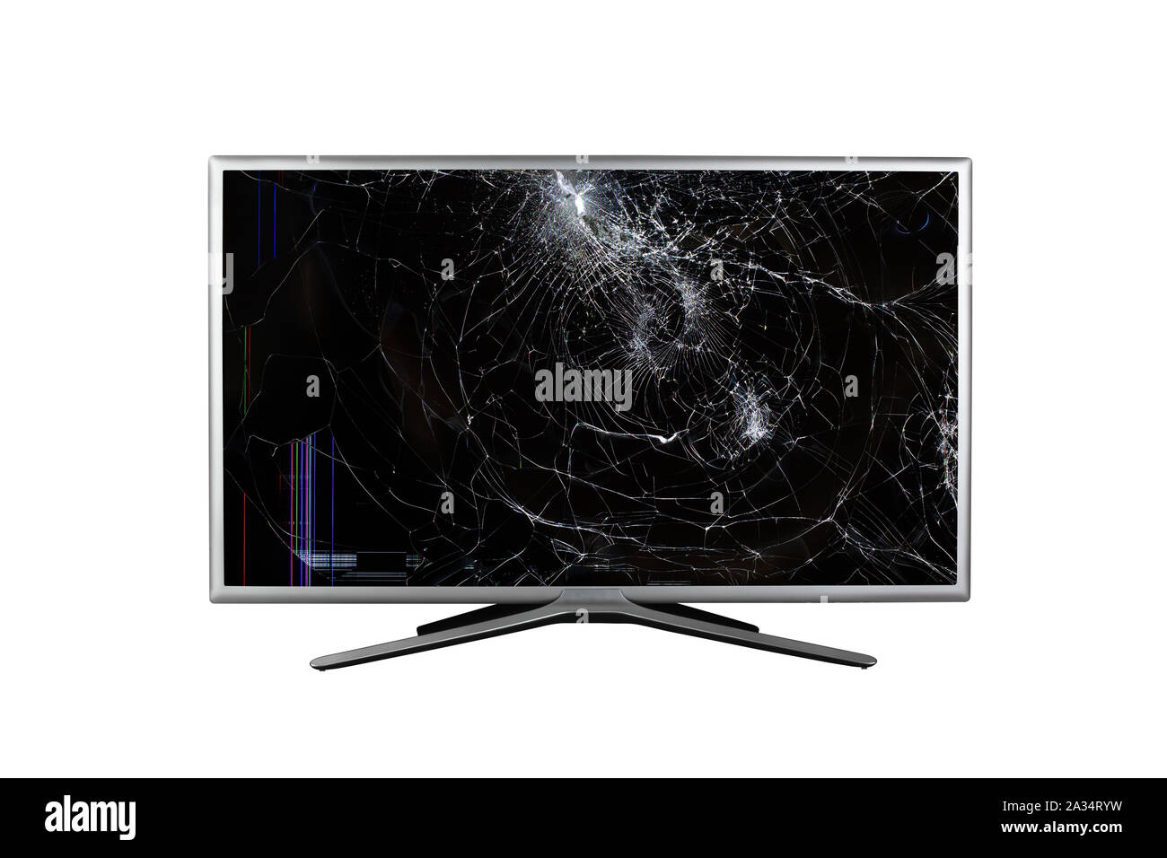 Broken Plasma Tv Screen High Resolution Stock Photography And Images Alamy