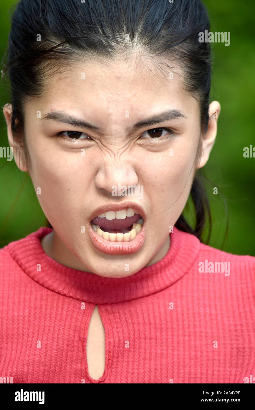 An An Upset Young Juvenile Stock Photo - Alamy