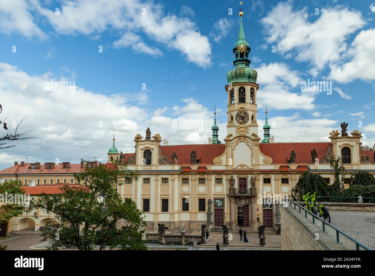 Autumn afternoon at Loreto Sancturary in Prague, Czechia. Stock Photo