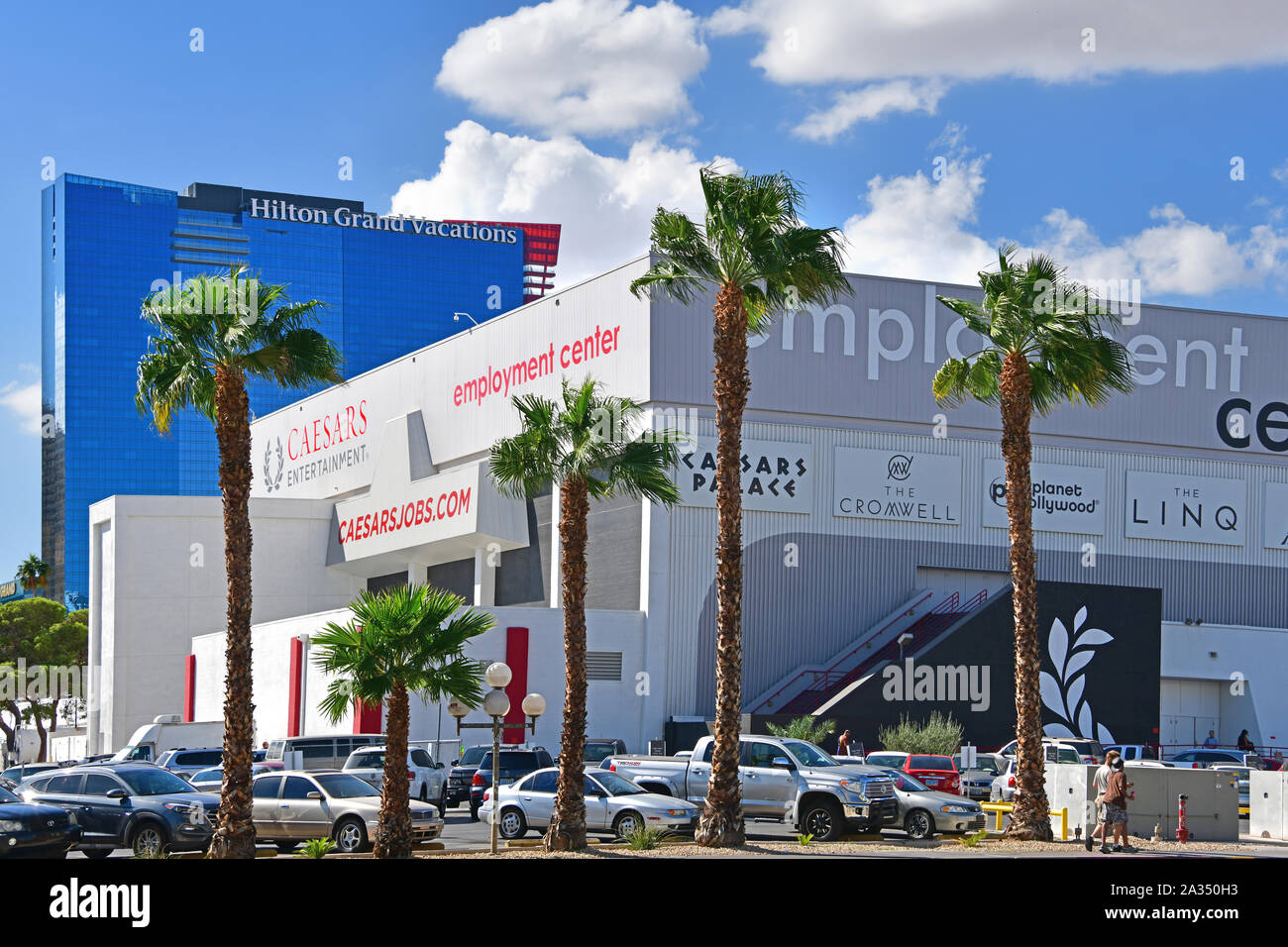 Bally Employment Center. Las Vegas NV, USA 10-03-18. This office receives job applications to work in Las Vegas hotels Stock Photo