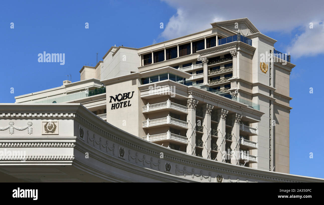 Nobu Hotel. Las Vegas NV, USA. 10-3-18 This exclusive Japanese-inspired  hotel is inside the Caesars Palace casino complex Stock Photo - Alamy