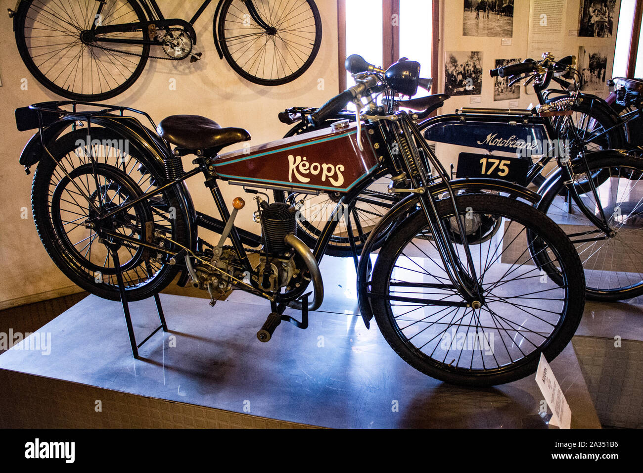 Musée de la Moto à Marseille (France) Motobike Museum in Marseilles : Keops 175cc 1926 (French) Stock Photo