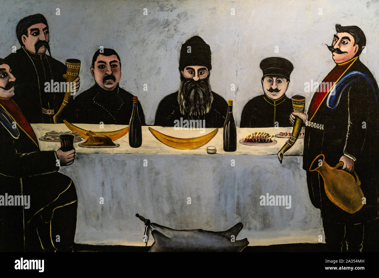 TBILISI, JUNE 2, 2016 The paintings of primitivist