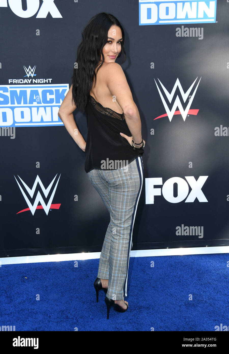 Los Angeles, USA. 04th Oct 2019. Brie Bella. WWE 20th Anniversary