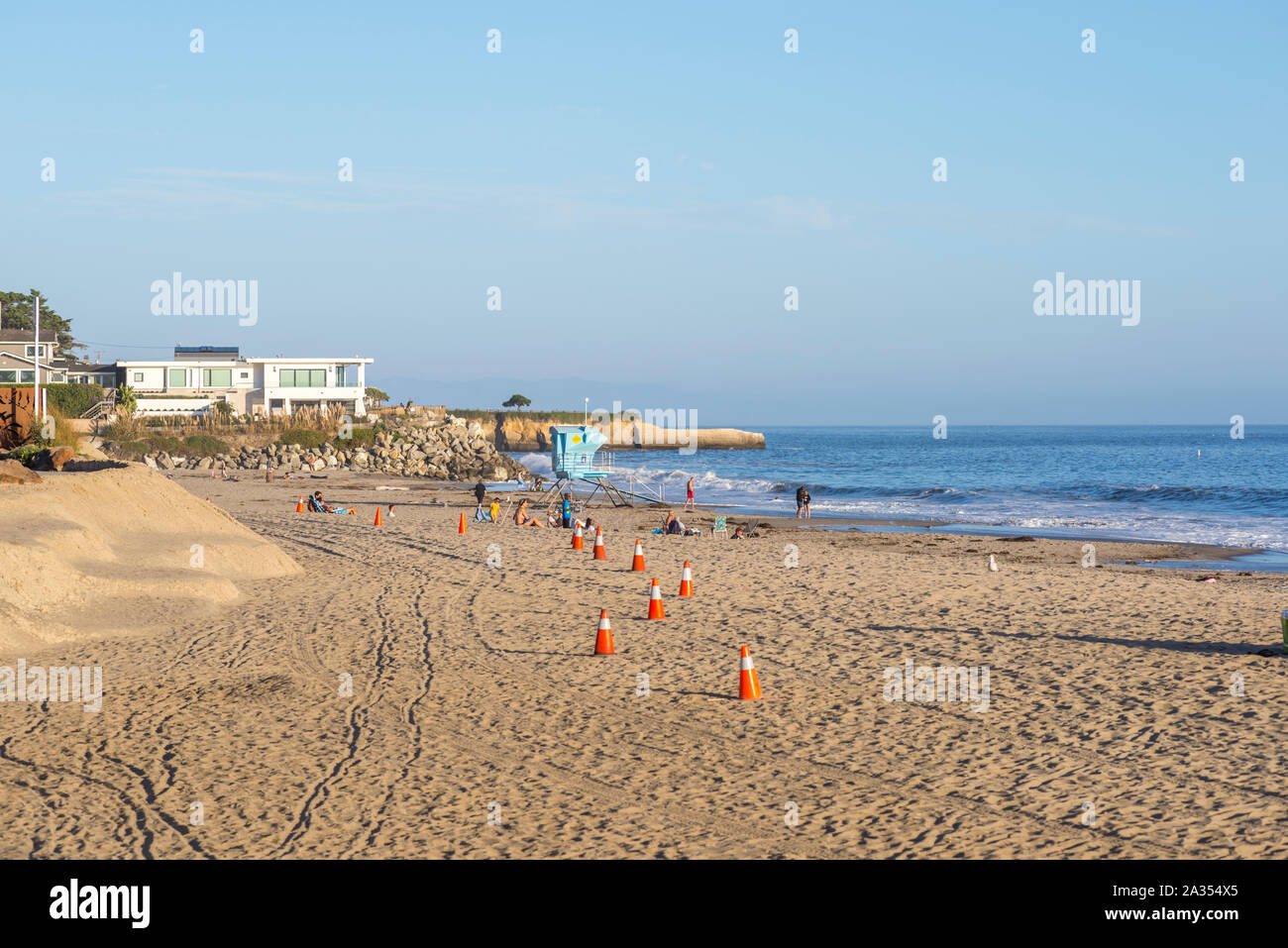 Twin Lakes State Beach. Santa Cruz California USA Stock Photo