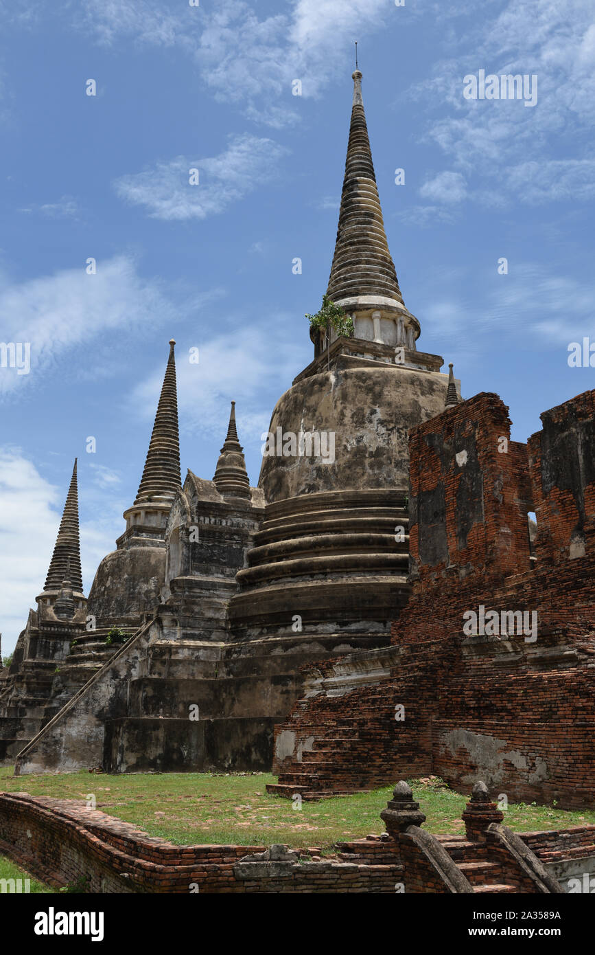 Wat Phra Si Sanphet, Ayutthaya, Thailand Stock Photo