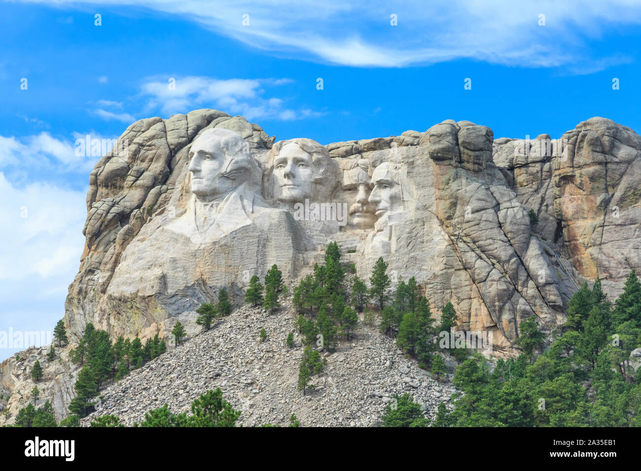 mount rushmore national memorial near keystone, south dakota Stock