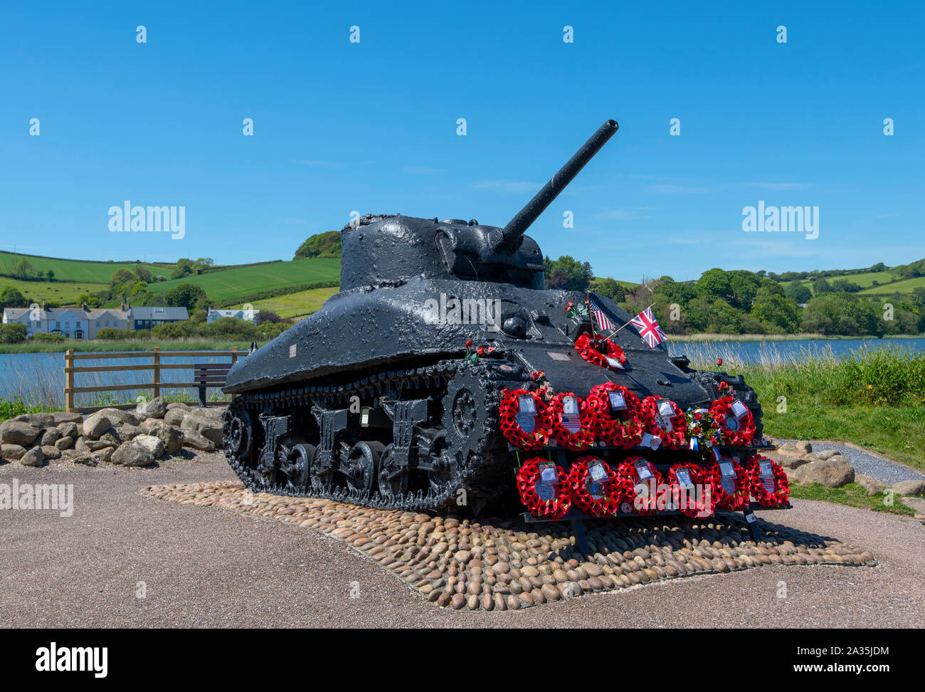 Sherman tank slapton sands south hires stock photography and images