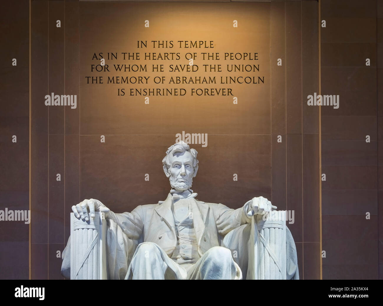 The Lincoln Memorial, National Mall, Washington DC, USA Stock Photo