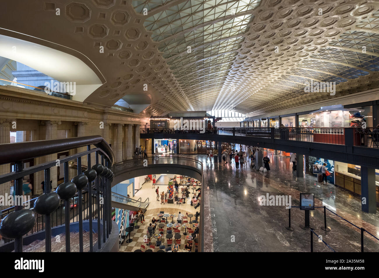 Inside Washington Union Station, Capitol Hill, Washington DC, USA Stock Photo