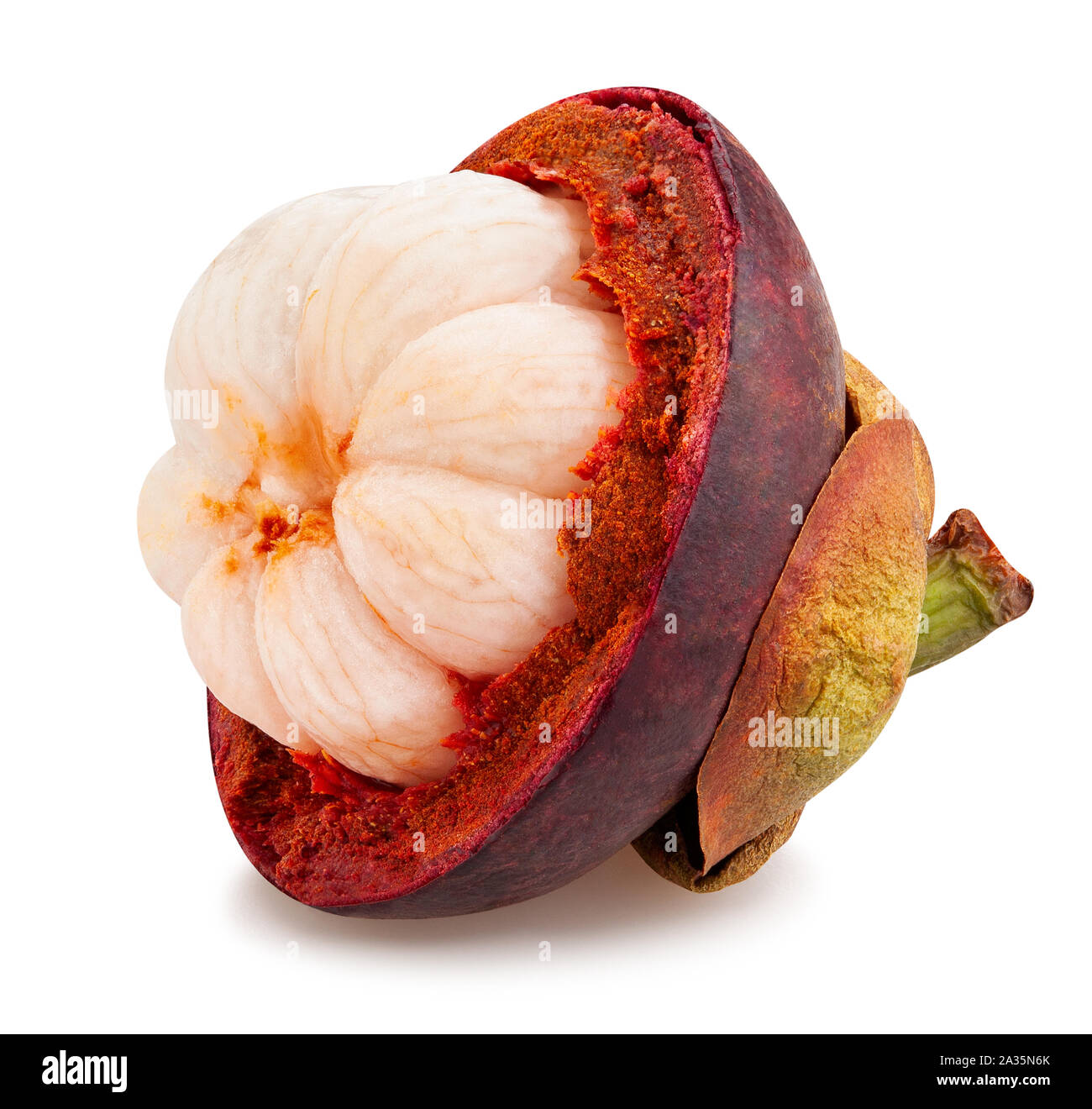 Mangosteen cut open hires stock photography and images Alamy