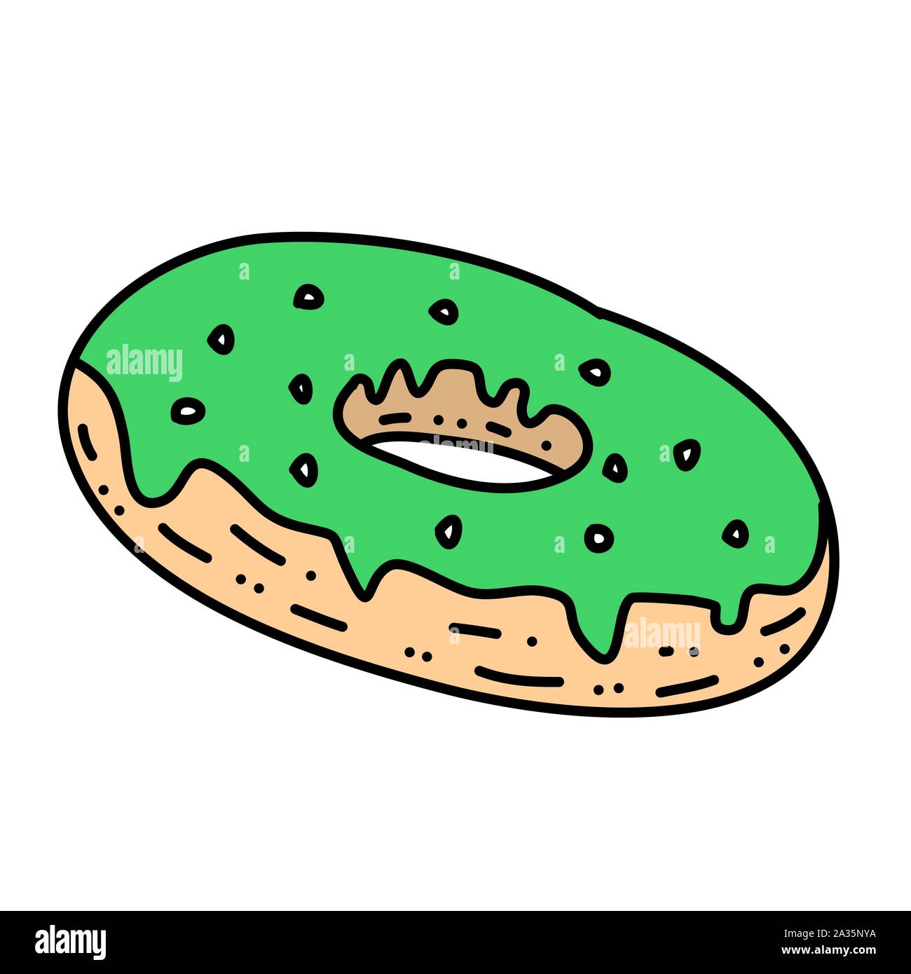 Donut icon vector isolated on white background Stock Vector Image & Art ...
