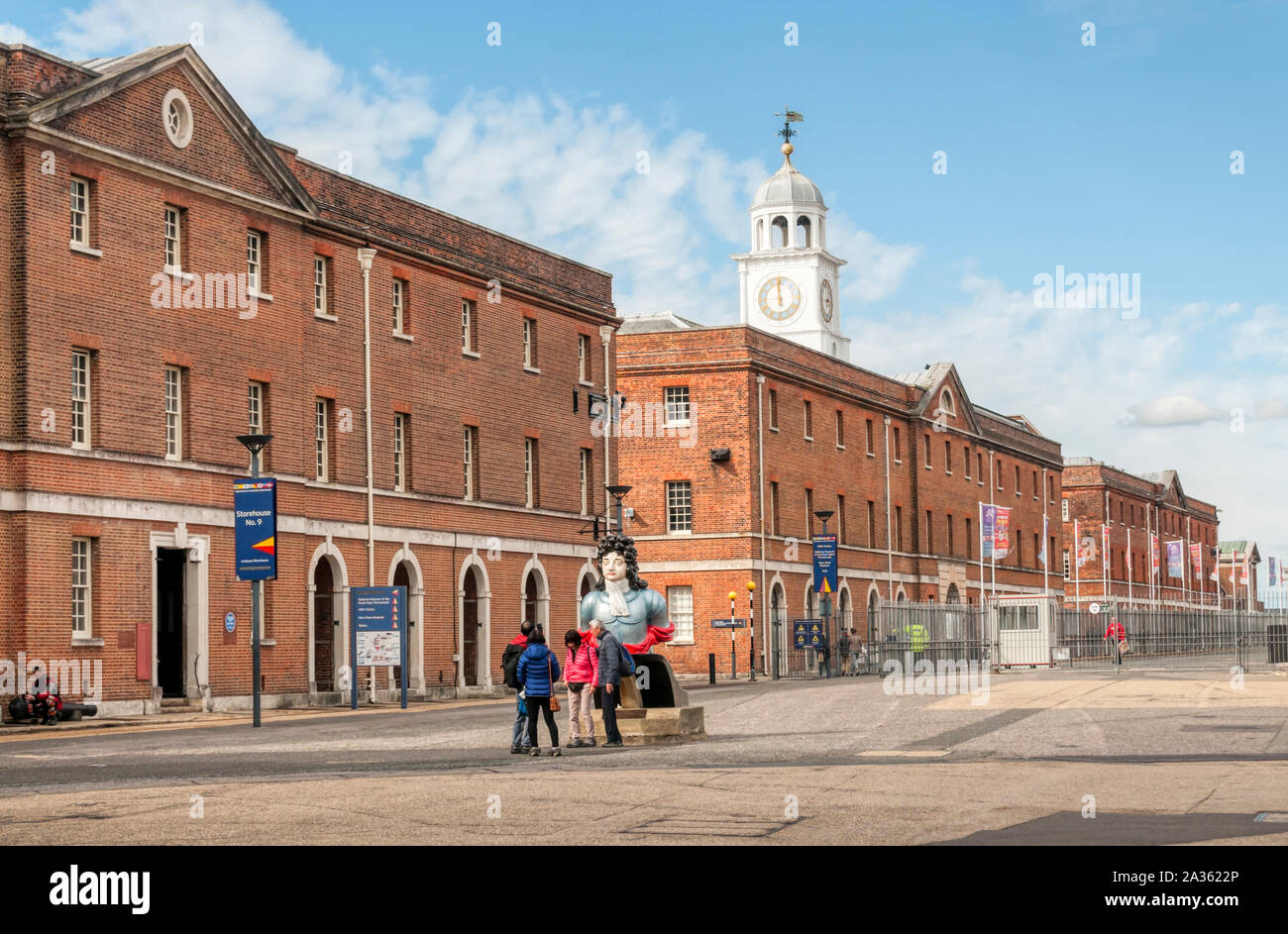 Portsmouth Historic Dockyard. Stock Photo