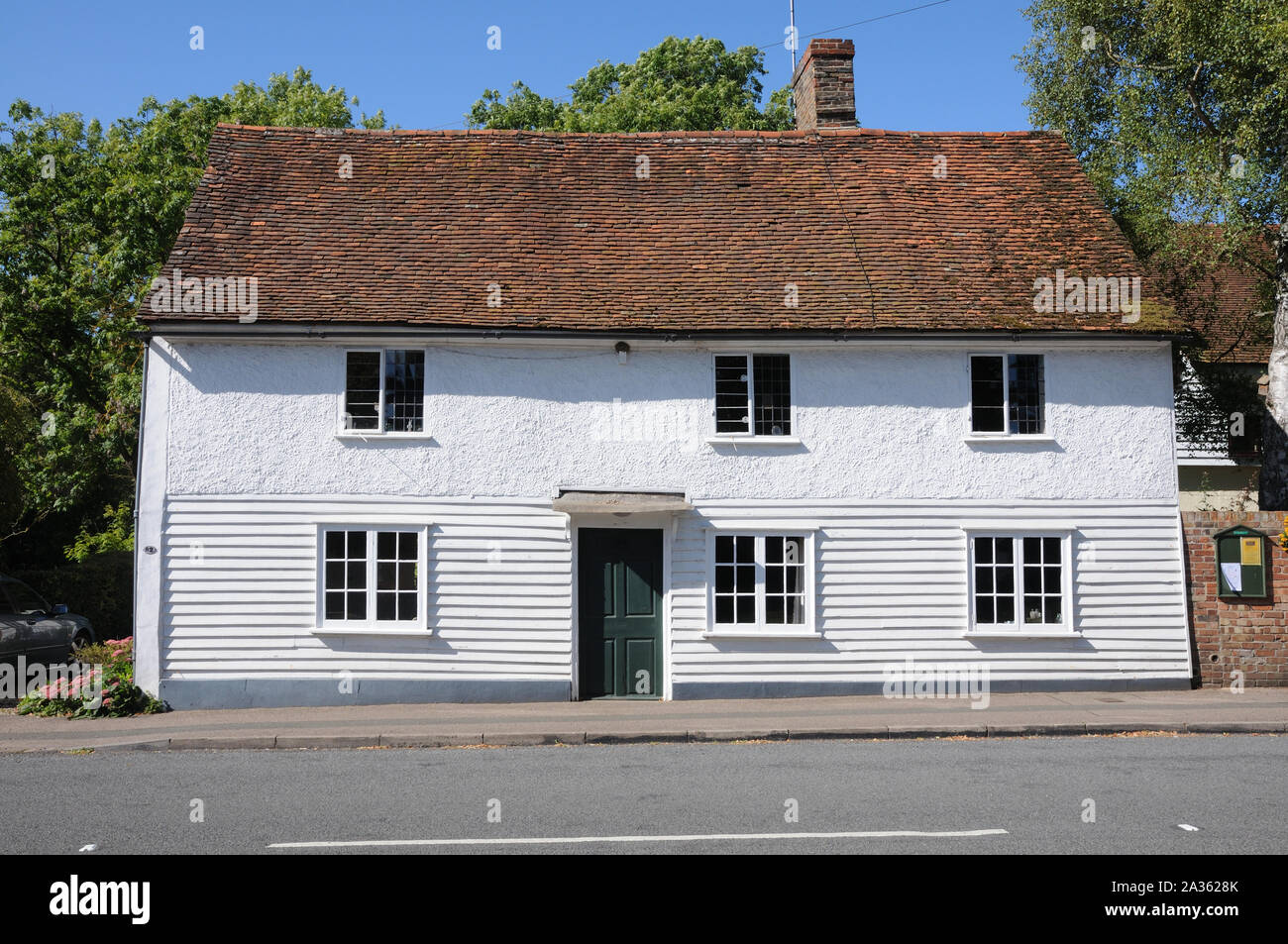 House with weatherboarding, Barkway, Hertfordshire Stock Photo Alamy