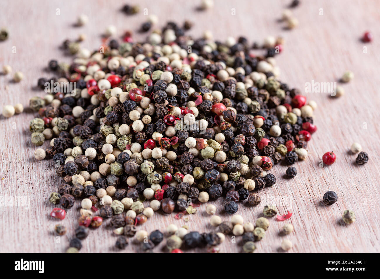 Mixed peppercorns Stock Photo