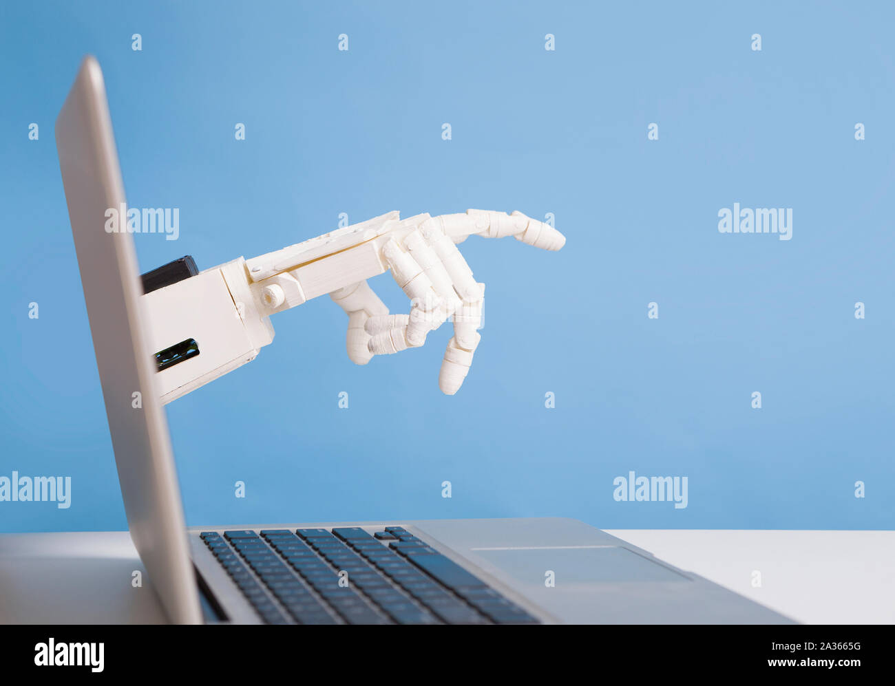 Man Playing Cyberchess Hand Reaching Into Computer To Make Move High-Res  Stock Photo - Getty Images