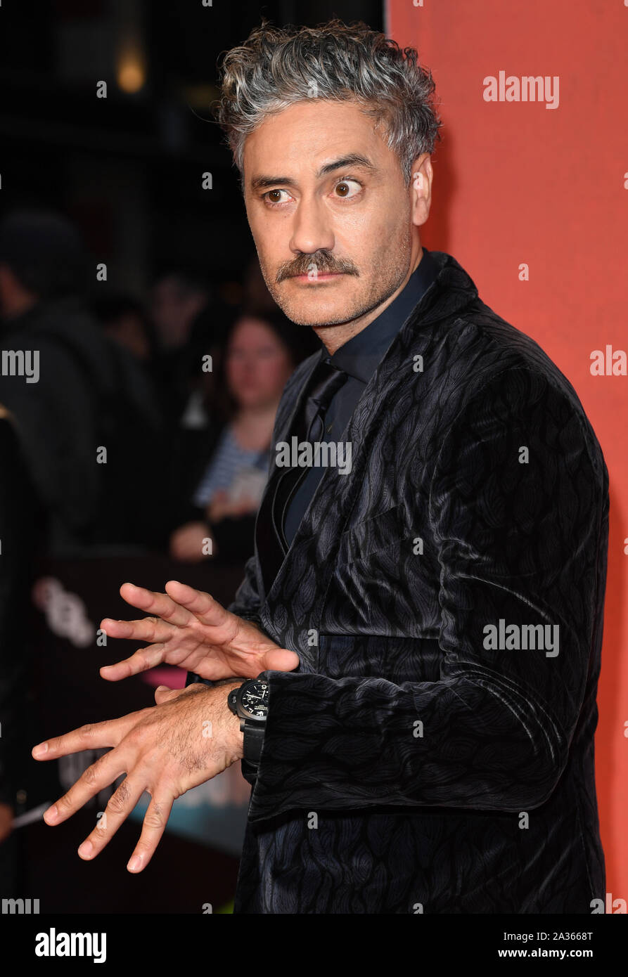 London, UK. 05th Oct, 2019. New Zealand acto director Taika Waititi attends the premiere of