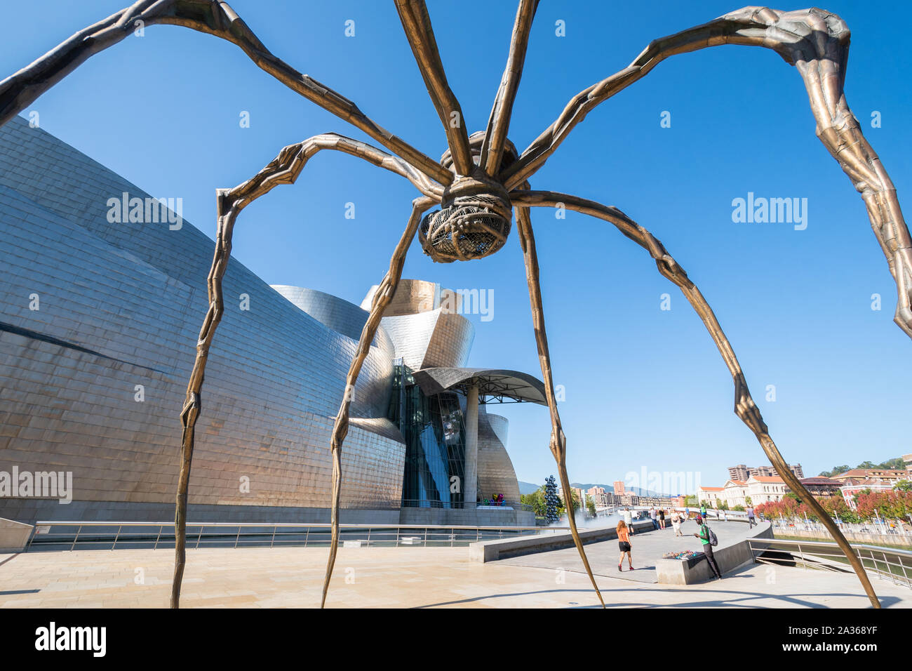 Bilbao - Maman spider sculpture outside the Guggenheim Museum, Bilbao,  Spain Stock Photo - Alamy