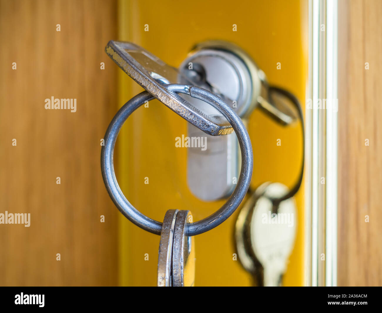 safety lock appartment Stock Photo