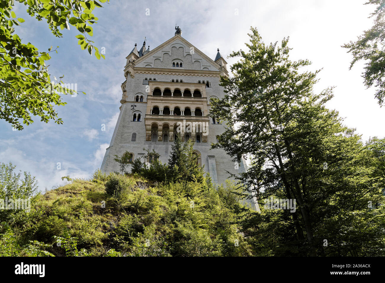 Neuschwanstein, Germany. 8th August, 2019. View of King Ludwig II's ...