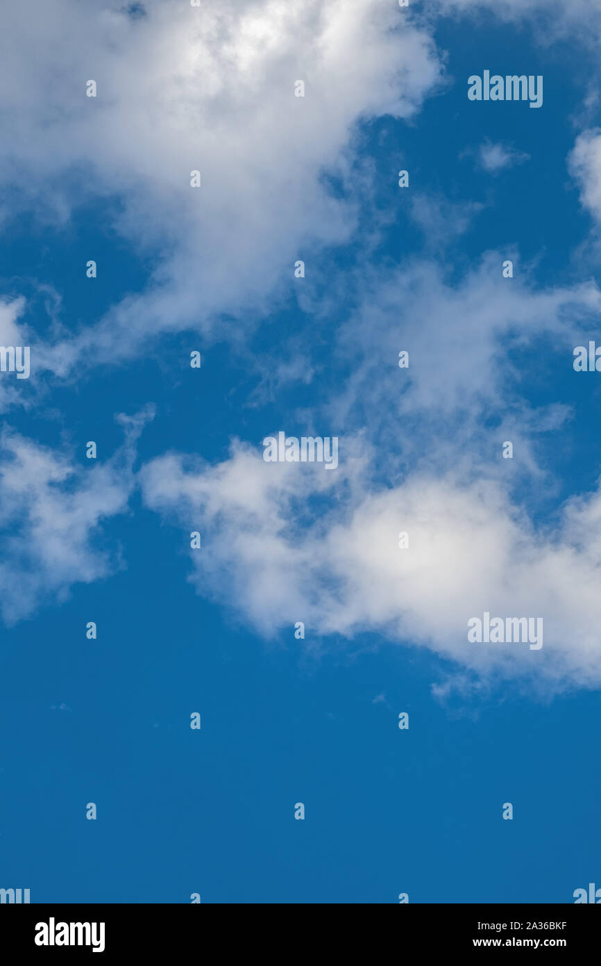 Blue sky background with clouds Stock Photo