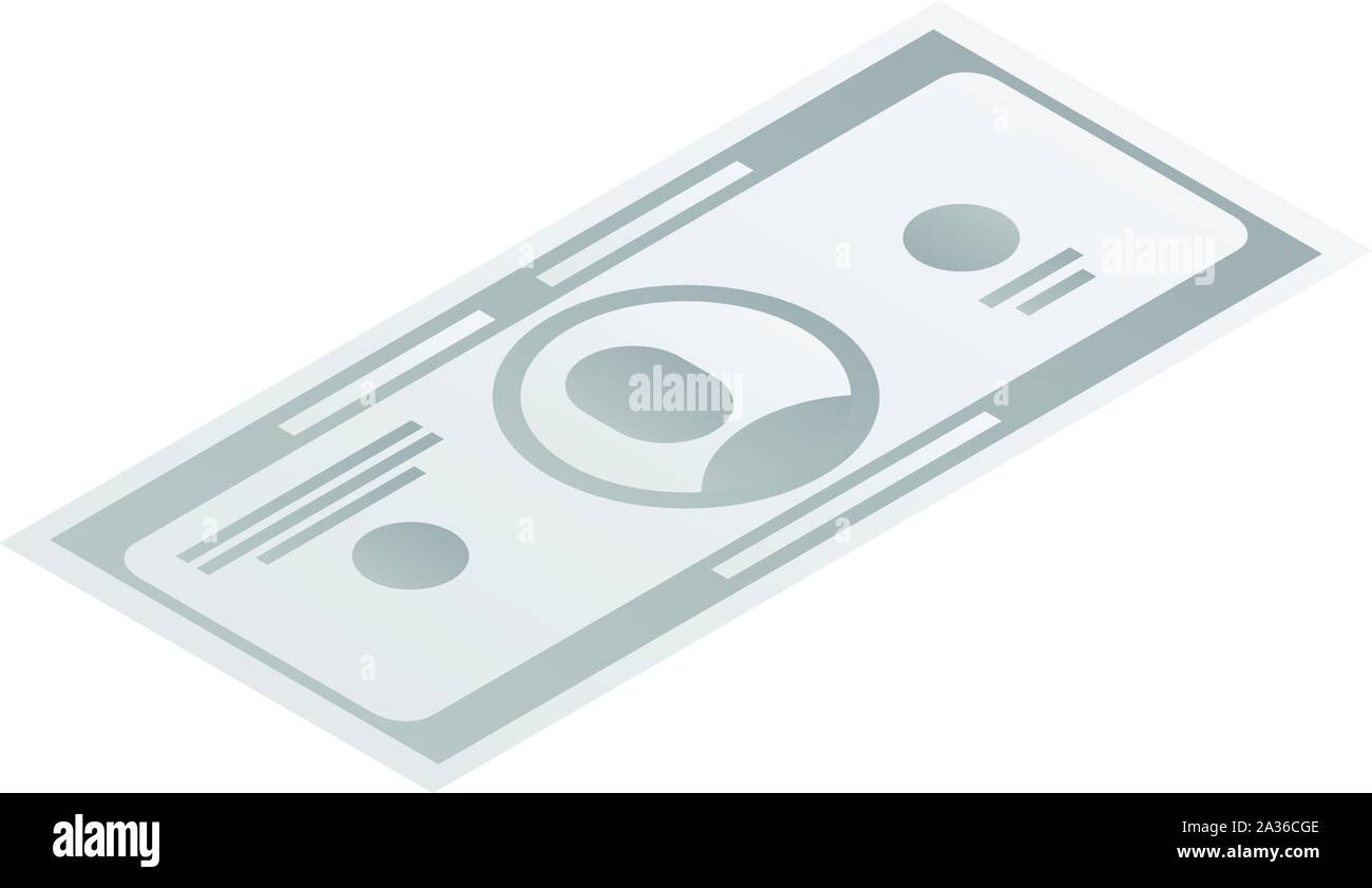 Dollar banknote icon, isometric style Stock Vector Image & Art - Alamy