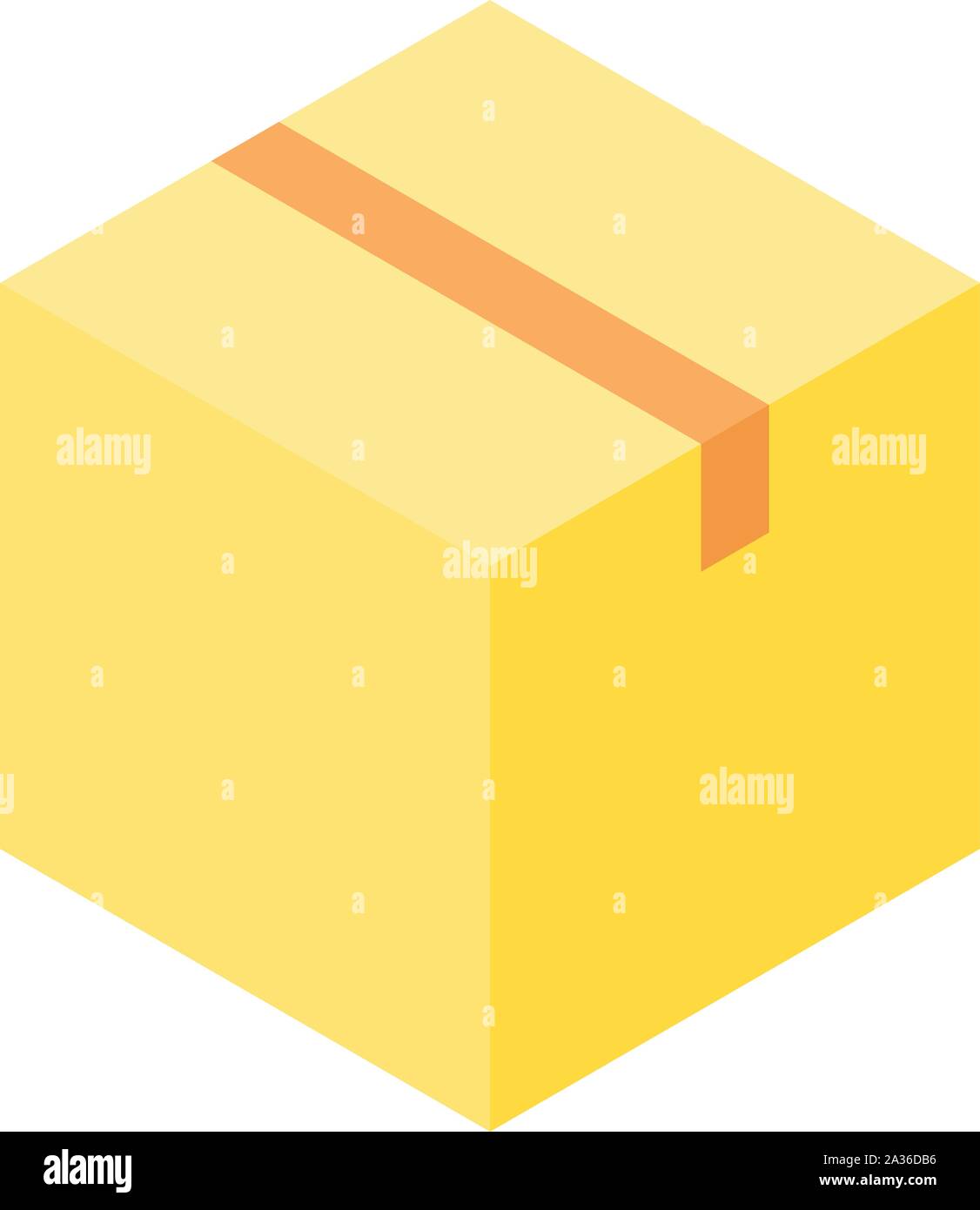 Parcel box icon, isometric style Stock Vector