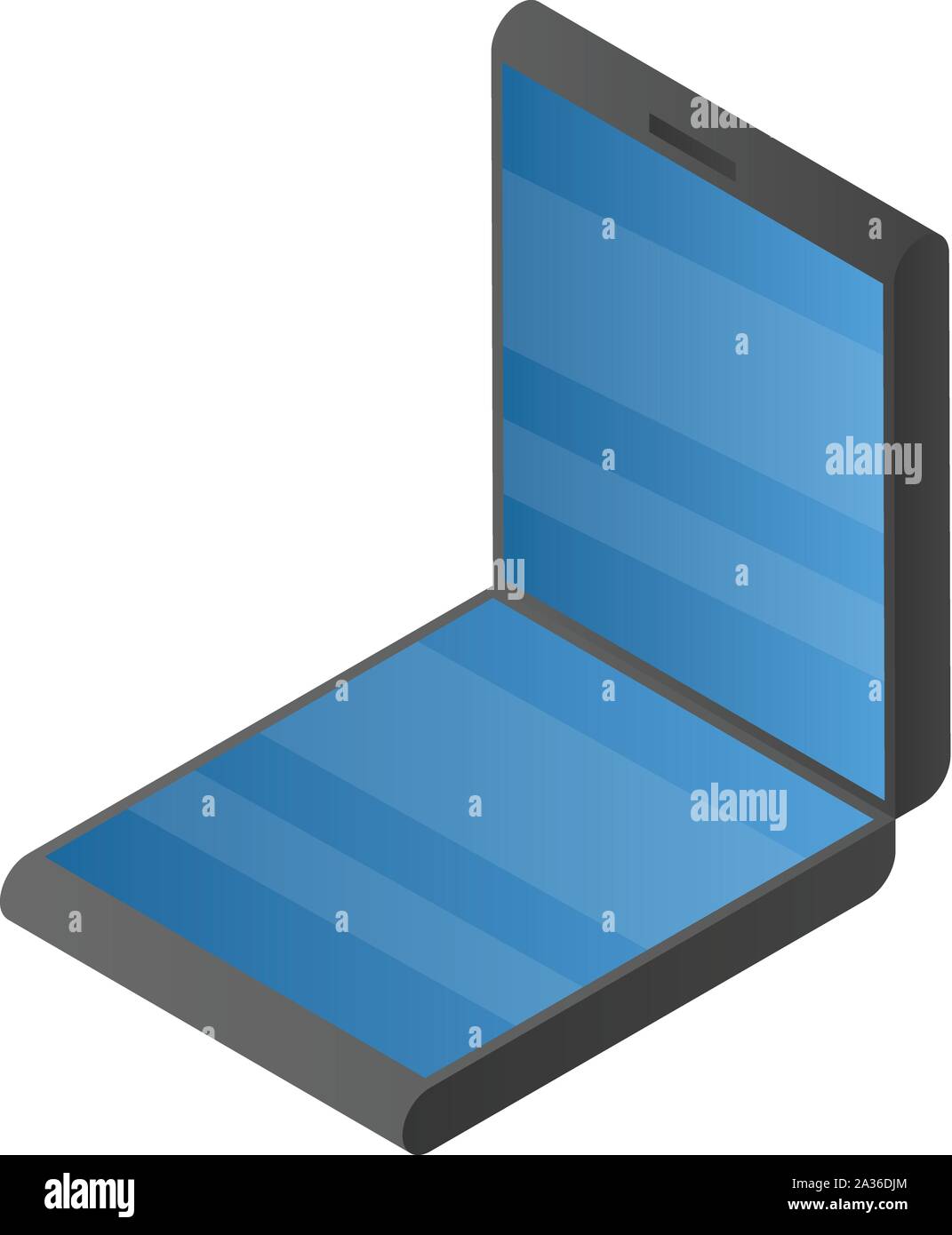 Flexible gadget icon, isometric style Stock Vector