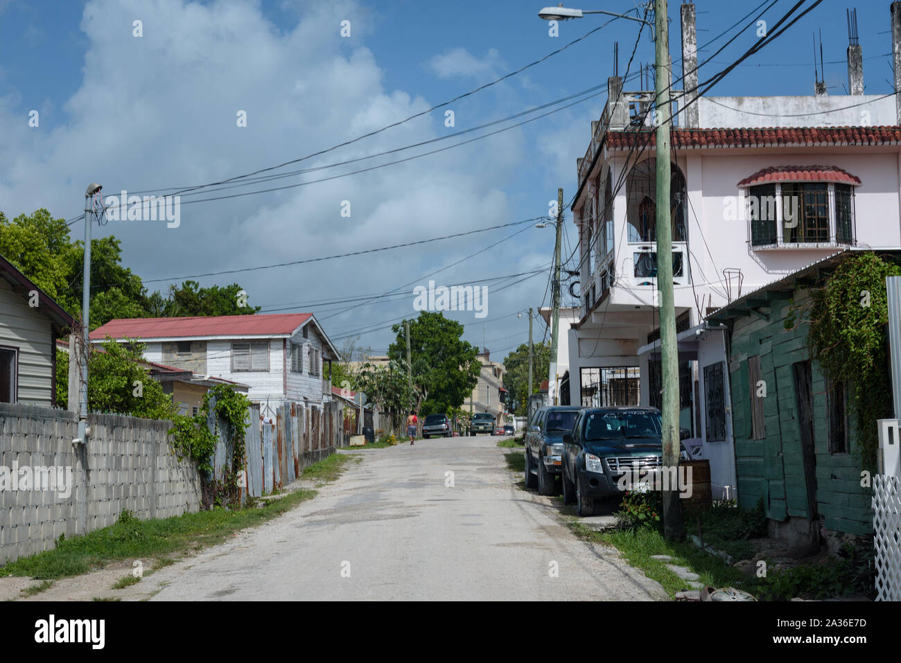 Orange Walk, Belize May 21, 2017 The village of Orange Walk Town in
