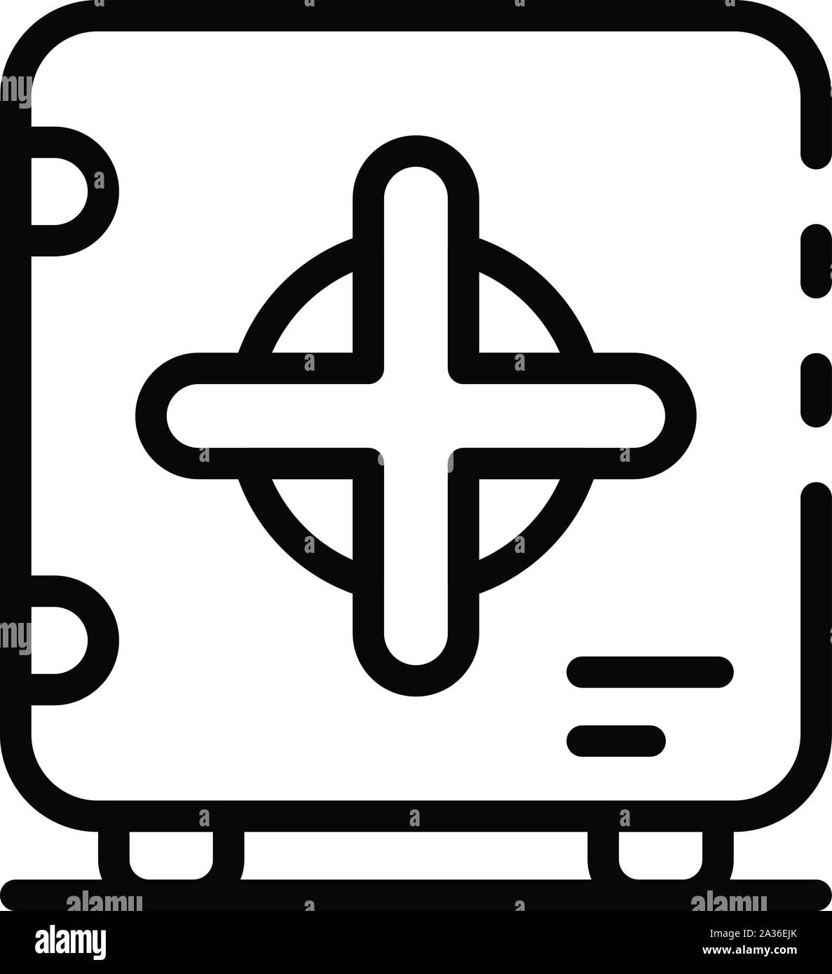 Safe icon, outline style Stock Vector Image & Art - Alamy