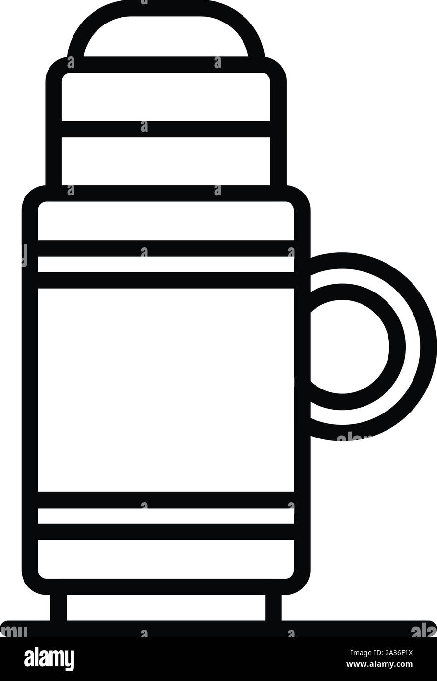 Thermos icon, outline style Stock Vector Image & Art Alamy