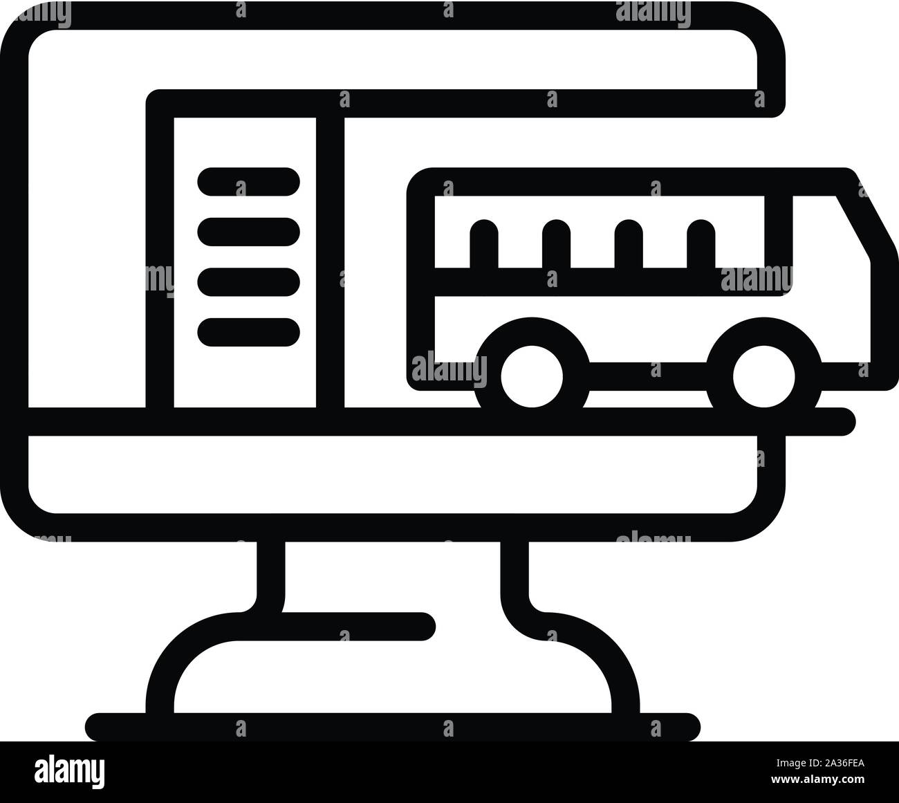 A commuter bus Stock Vector Images - Alamy