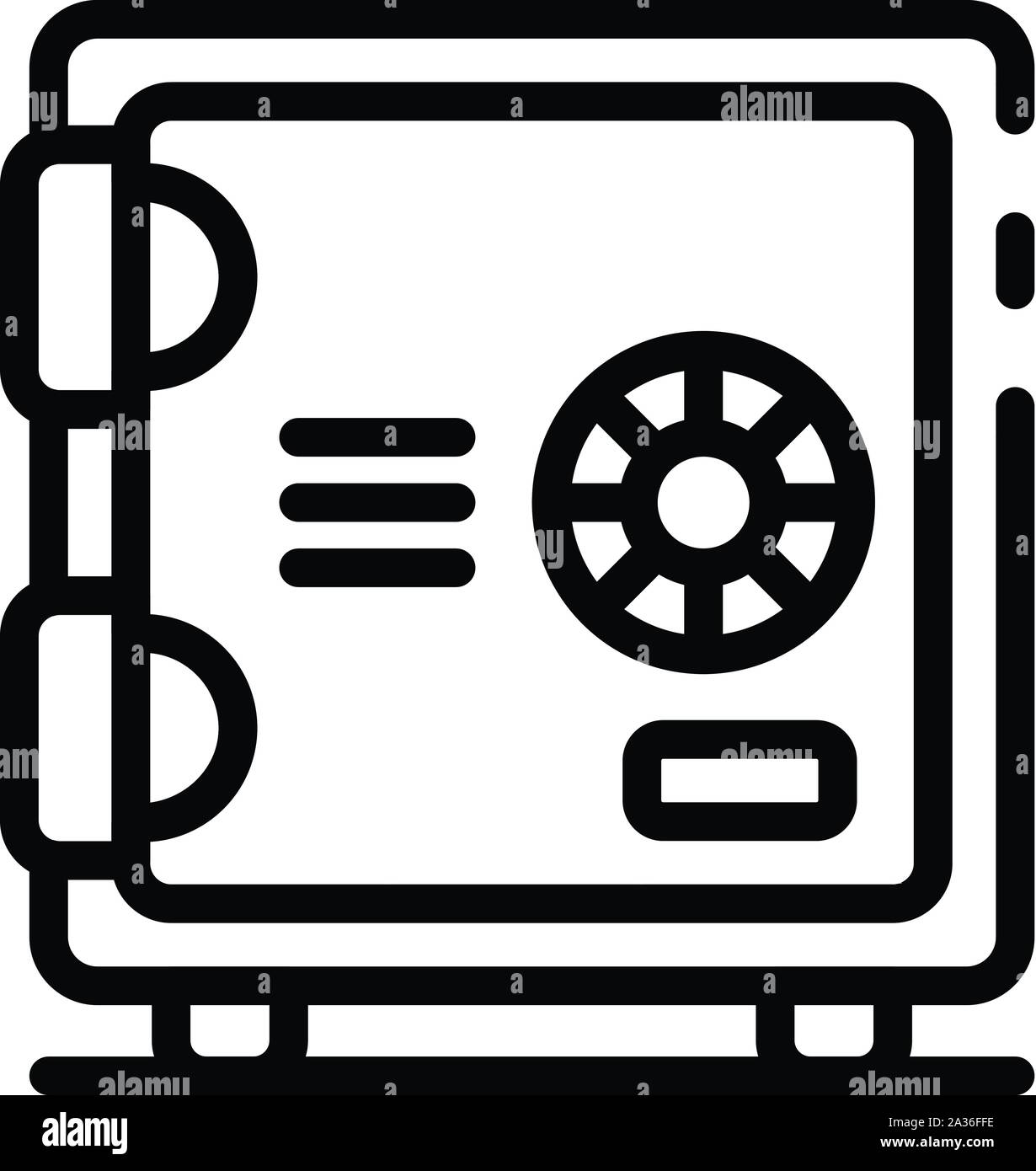 Money safe icon, outline style Stock Vector Image & Art - Alamy