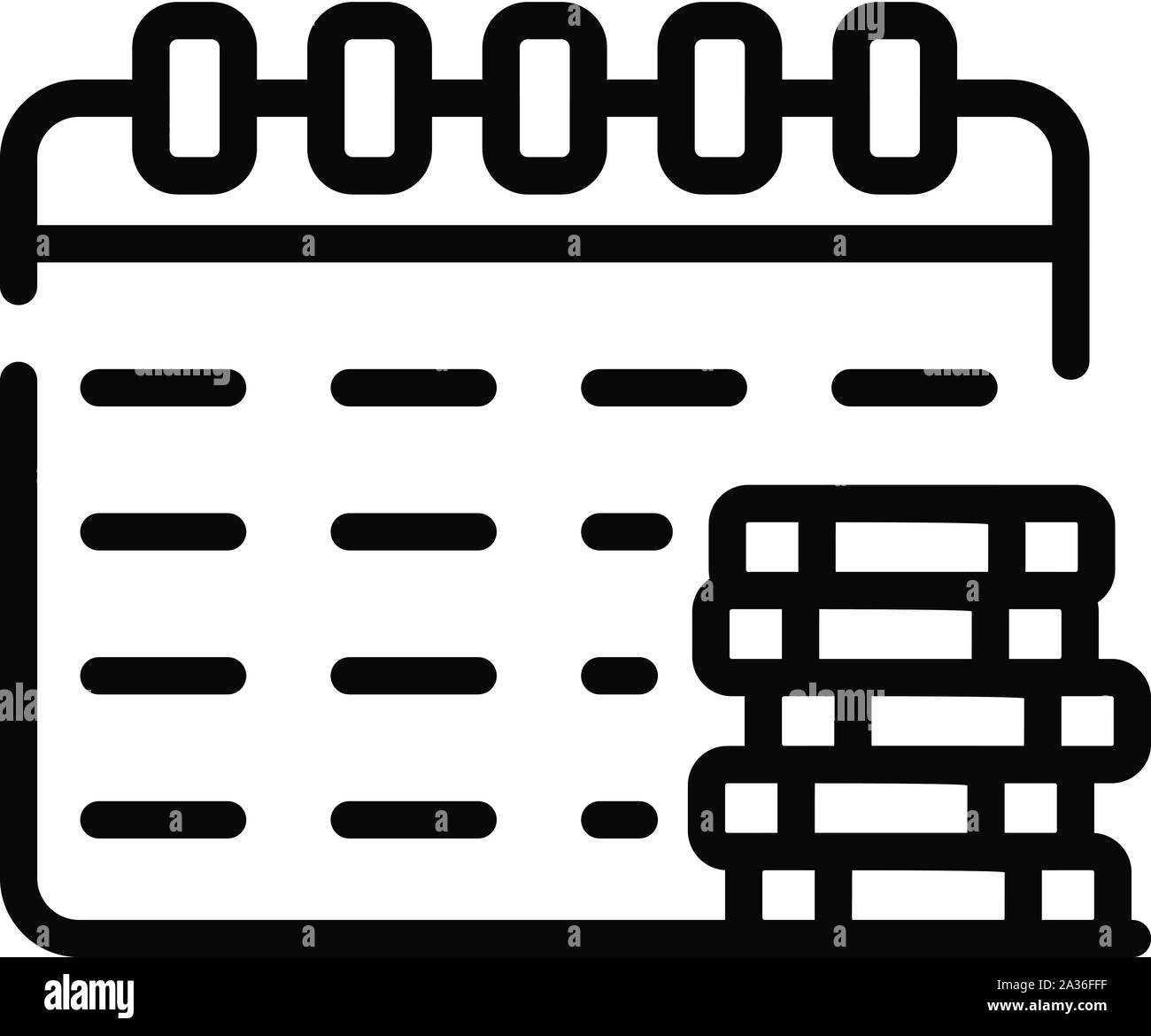 Calendar and money icon, outline style Stock Vector Image & Art - Alamy